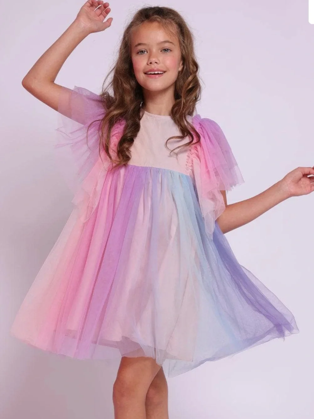 Lola + The Boys Cotton Candy Dream Tulle Dress NWT Size 6